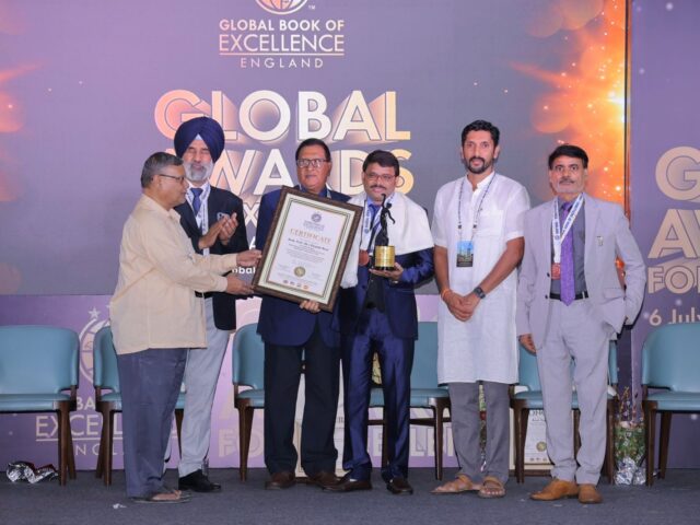 Prof. (Dr.) Deepak Rout Honored at Global Book of Excellence Award Ceremony